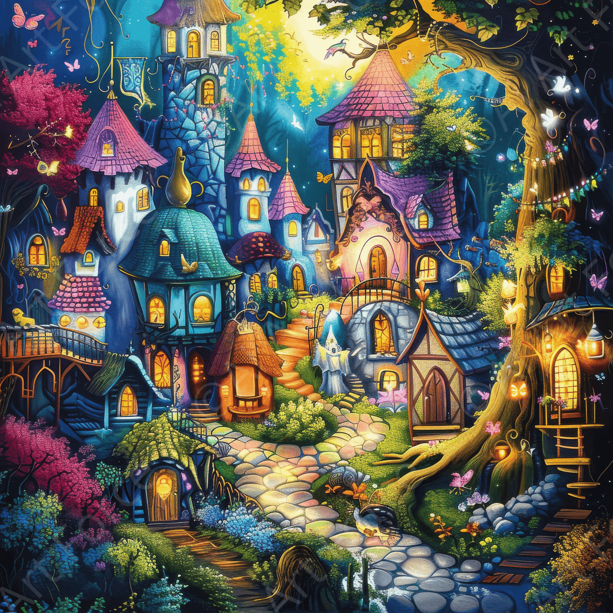 Children Kids Room Art Fantasy Land 16 - Shop Ai Art WebShop - Digital Art online Store