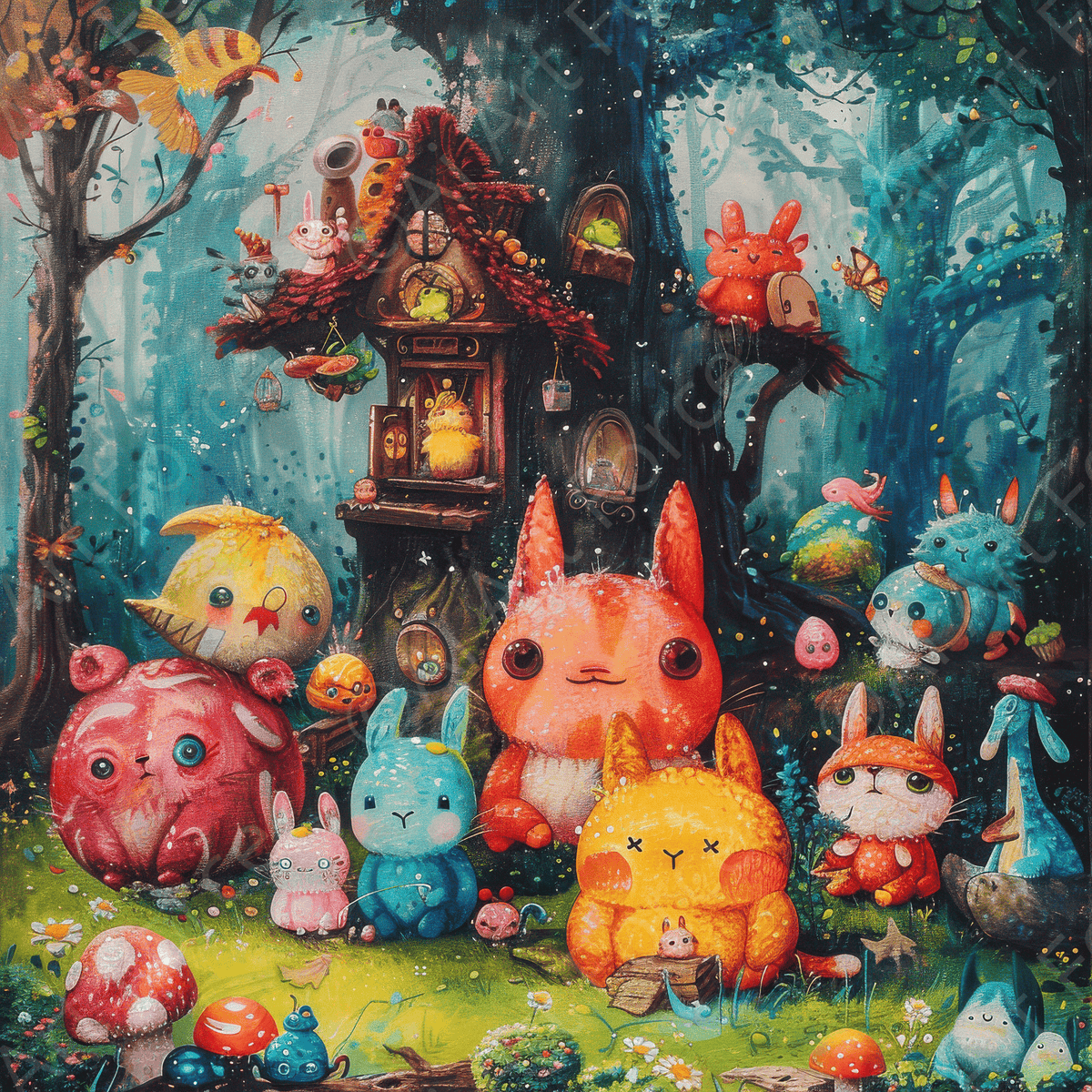 Children Kids Room Art Fantasy Land 17 - Shop Ai Art WebShop - Digital Art online Store
