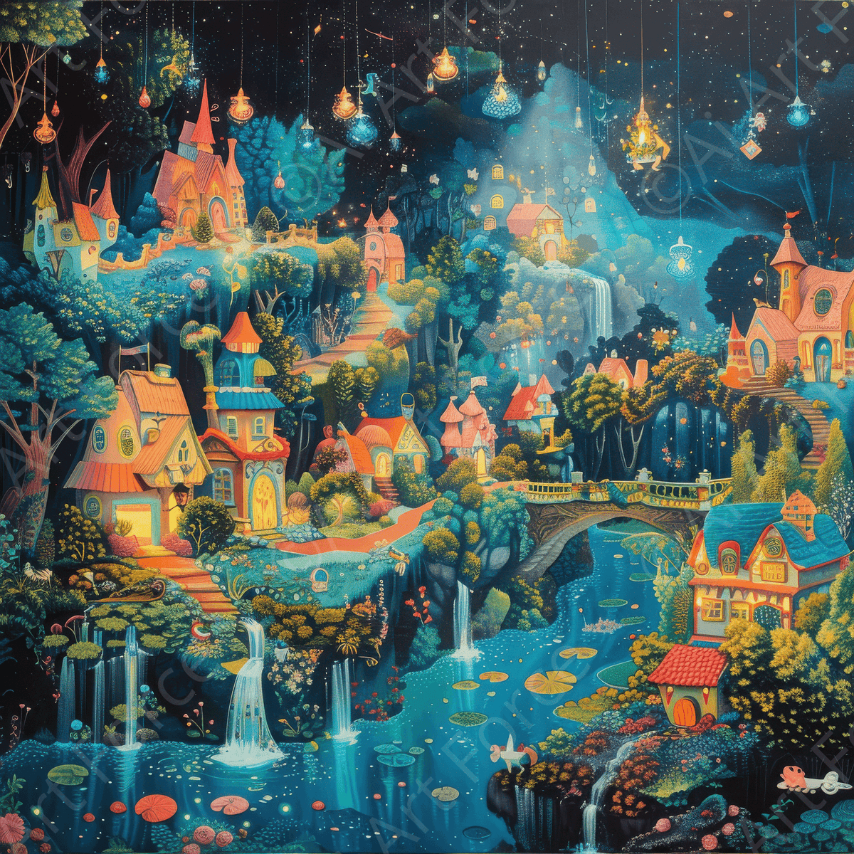 Children Kids Room Art Fantasy Land 6 - Shop Ai Art WebShop - Digital Art online Store