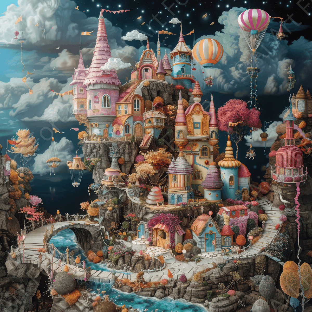 Children Kids Room Art Fantasy Land 9 - Shop Ai Art WebShop - Digital Art online Store