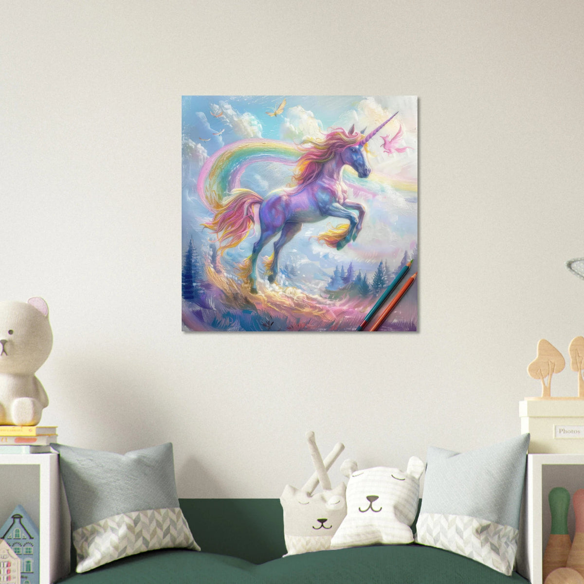 Children Kids Room Art Unicorn Fantasy 3 - Shop Ai Art WebShop - Digital Art online Store