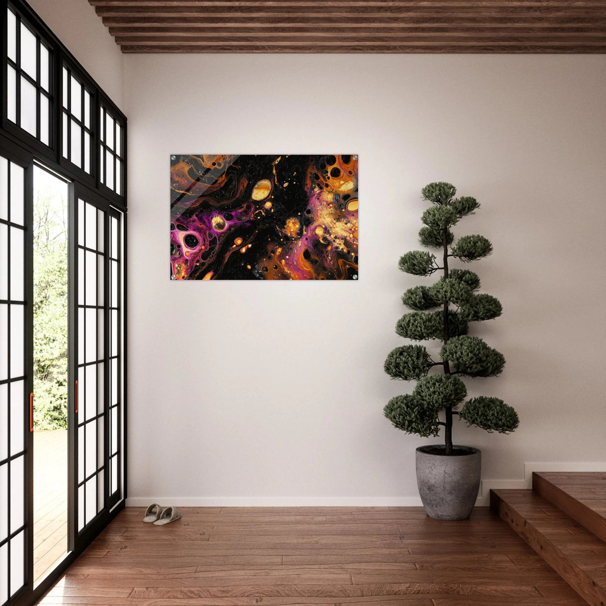 Chromatic Abyss A dark infinite void punctured 7 - Shop Ai Art WebShop - Digital Art online Store