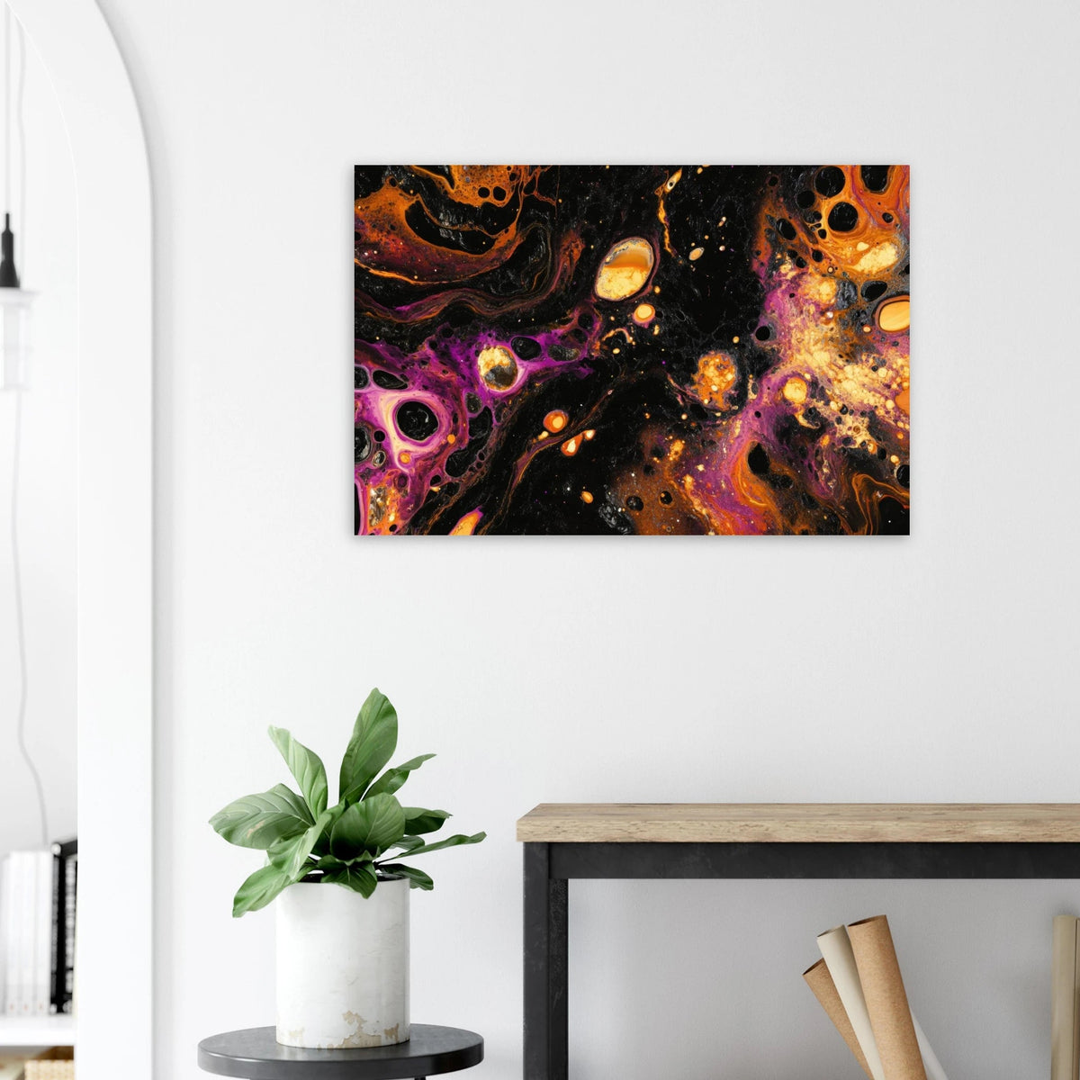 Chromatic Abyss A dark infinite void punctured 7 - Shop Ai Art WebShop - Digital Art online Store