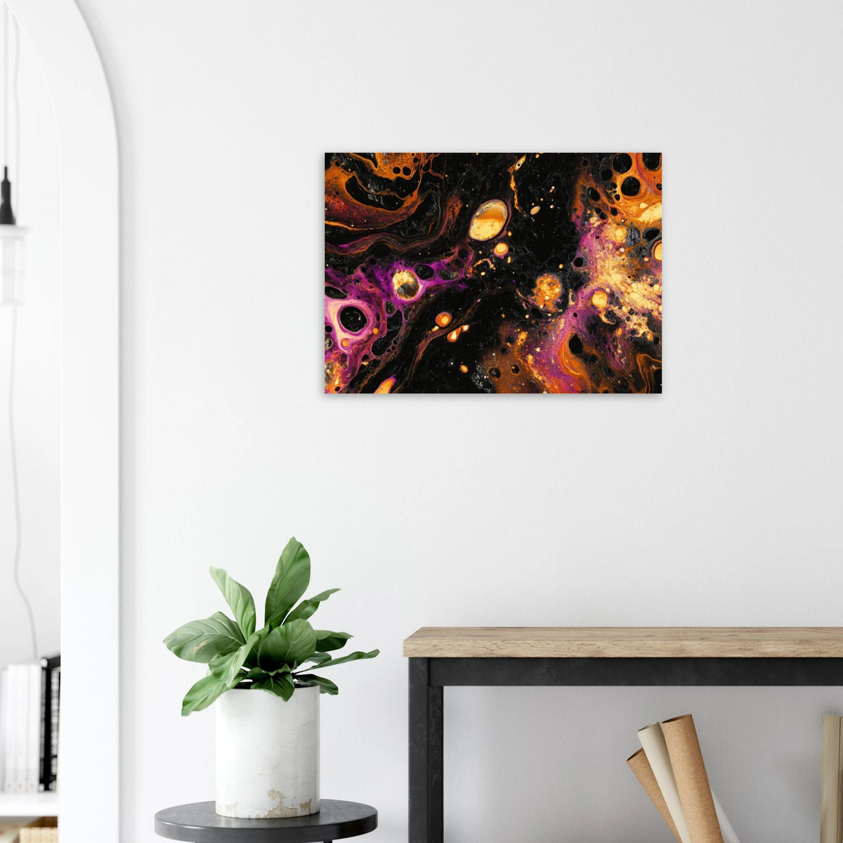 Chromatic Abyss A dark infinite void punctured 7 - Shop Ai Art WebShop - Digital Art online Store