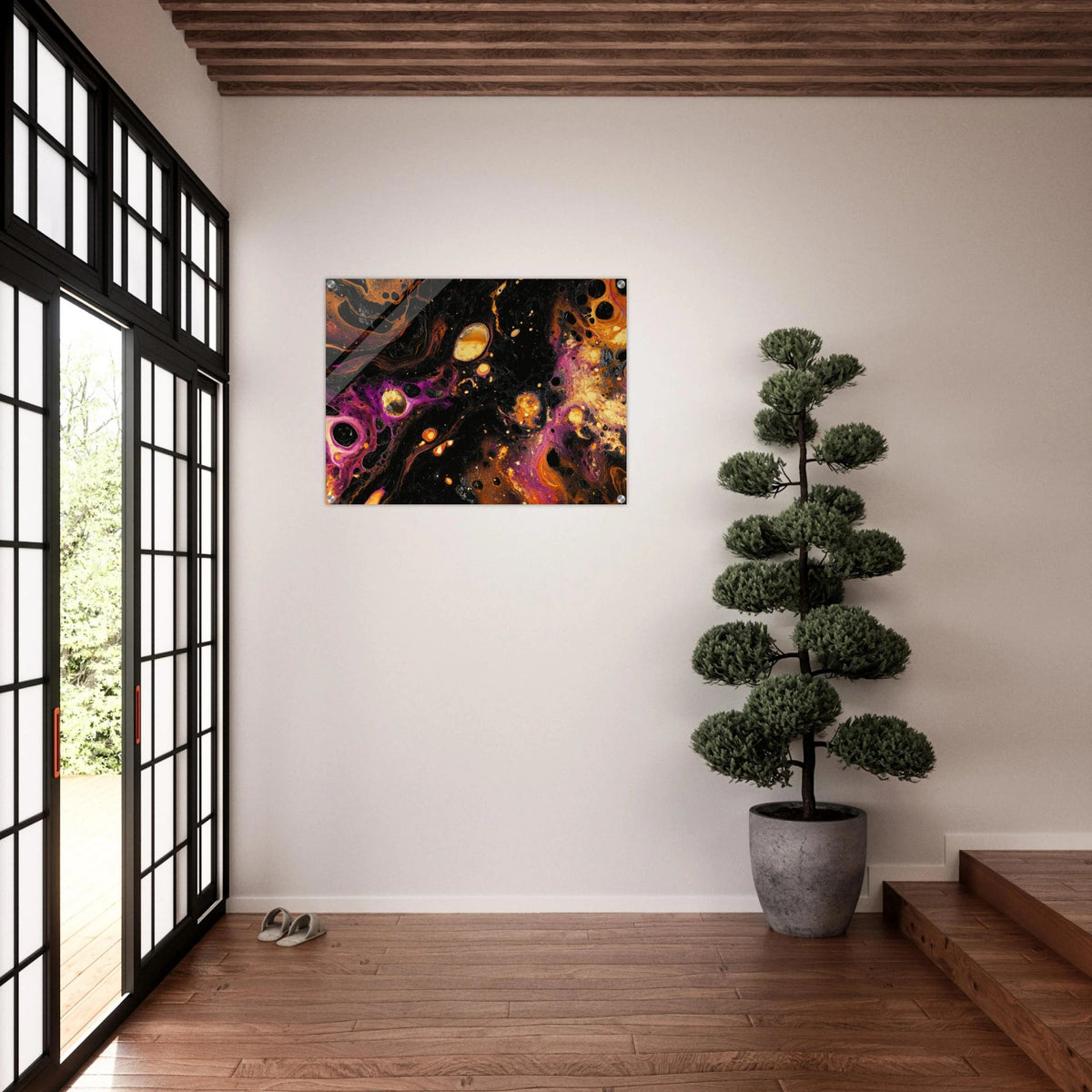 Chromatic Abyss A dark infinite void punctured 7 - Shop Ai Art WebShop - Digital Art online Store