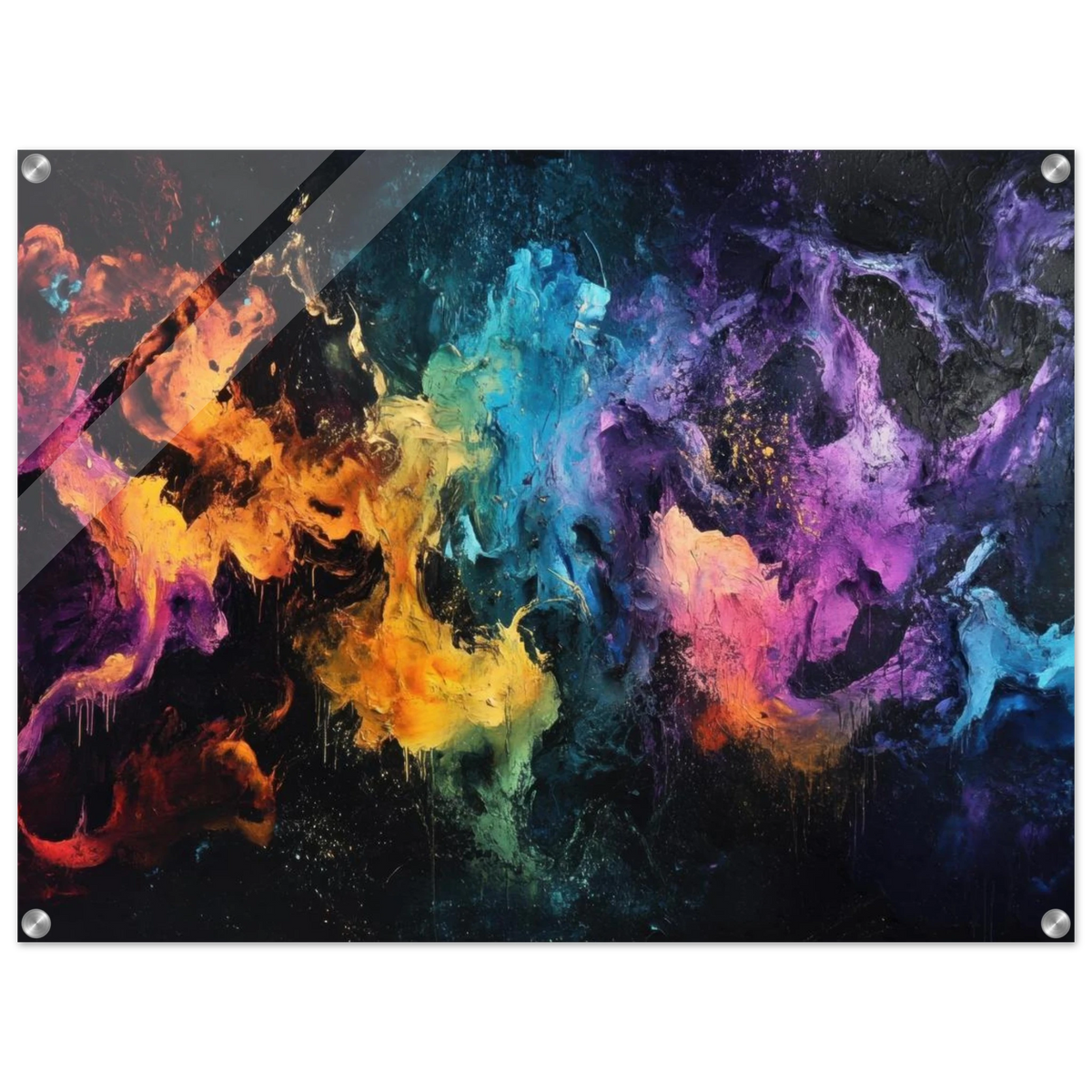 Chromatic Abyss A dark infinite void punctured - Shop Ai Art WebShop - Digital Art online Store