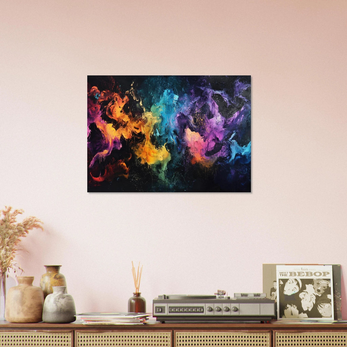 Chromatic Abyss A dark infinite void punctured - Shop Ai Art WebShop - Digital Art online Store