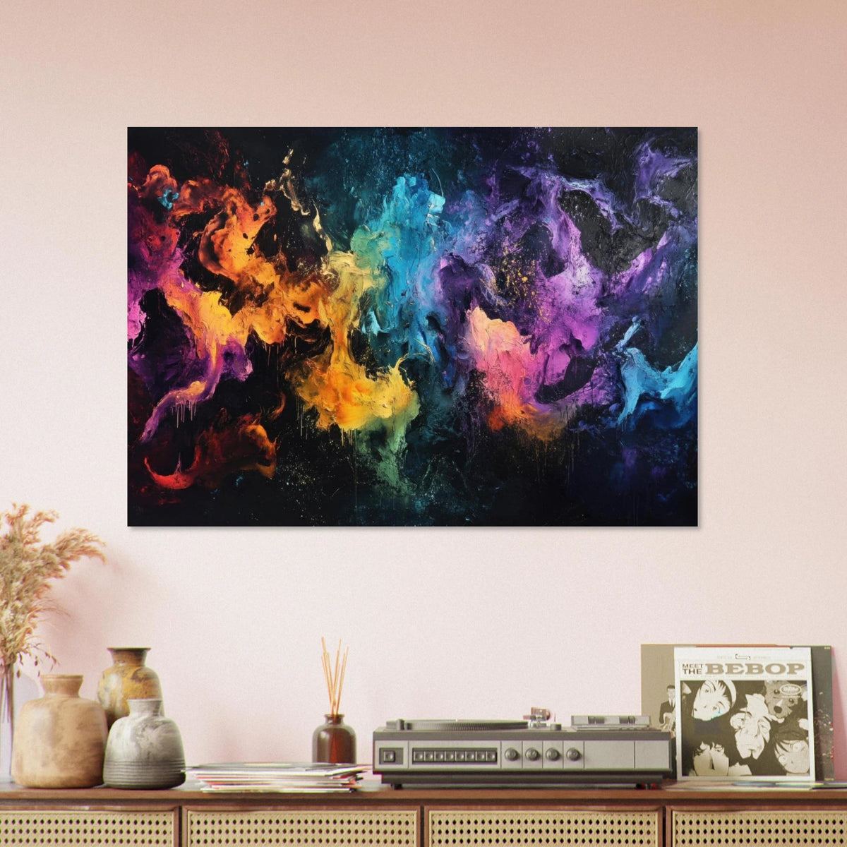 Chromatic Abyss A dark infinite void punctured - Shop Ai Art WebShop - Digital Art online Store