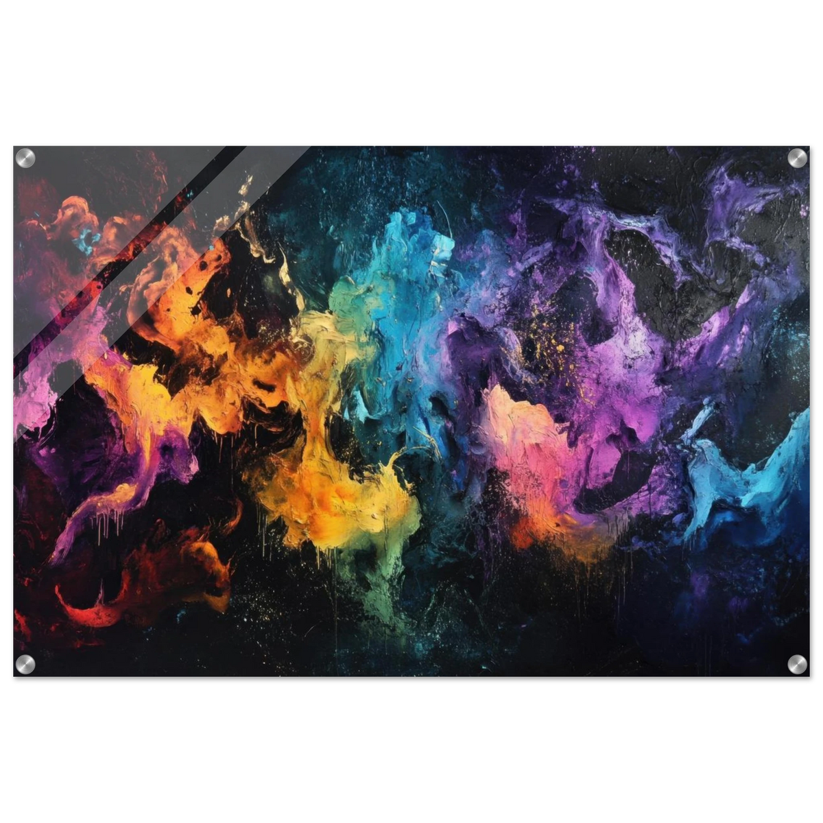 Chromatic Abyss A dark infinite void punctured - Shop Ai Art WebShop - Digital Art online Store