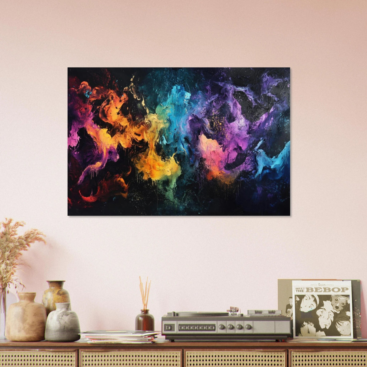 Chromatic Abyss A dark infinite void punctured - Shop Ai Art WebShop - Digital Art online Store
