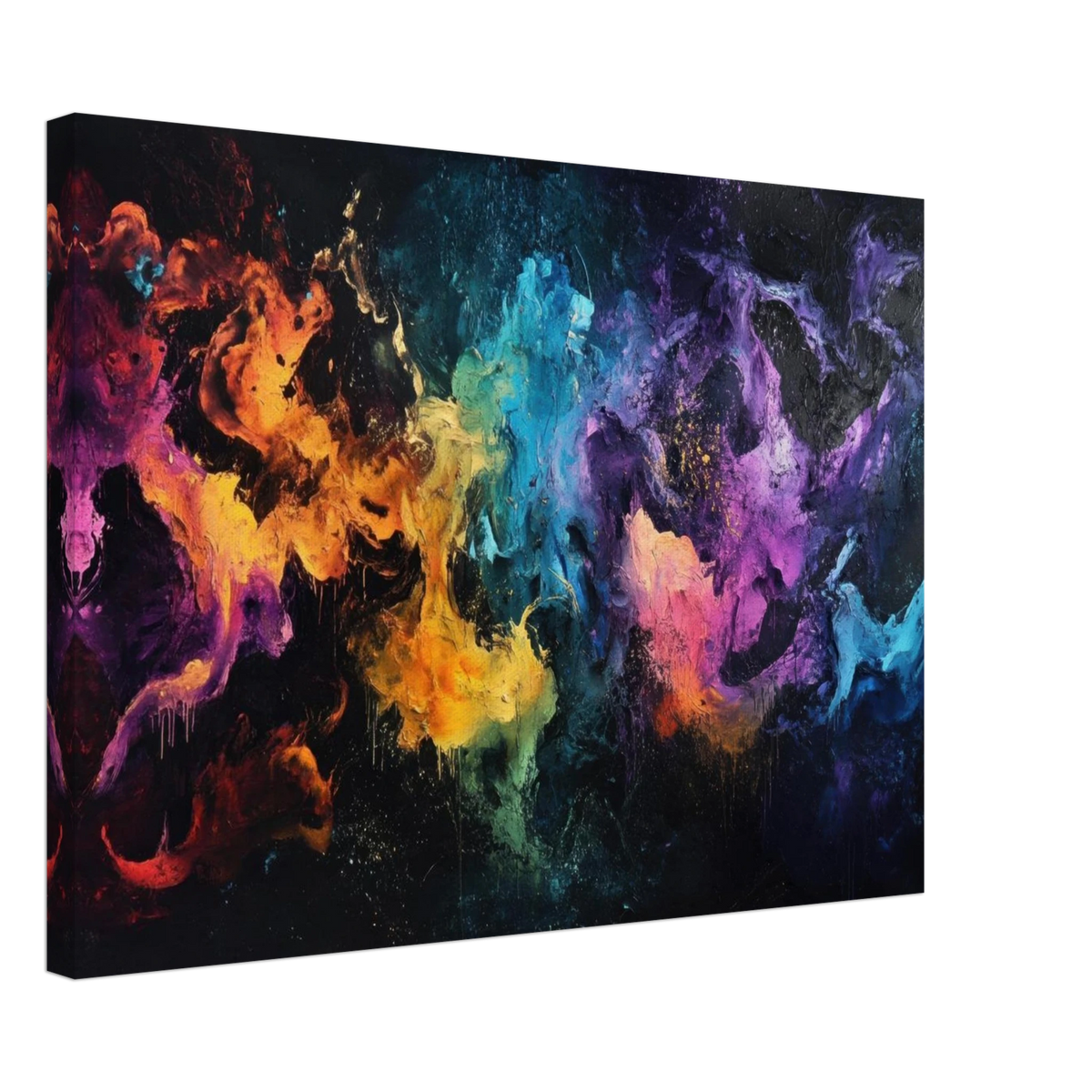 Chromatic Abyss A dark infinite void punctured - Shop Ai Art WebShop - Digital Art online Store
