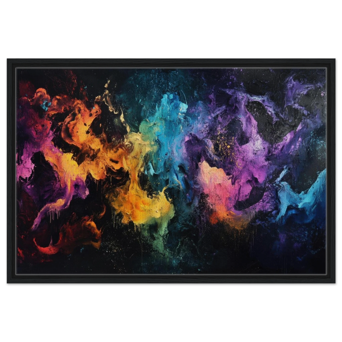 Chromatic Abyss A dark infinite void punctured - Shop Ai Art WebShop - Digital Art online Store