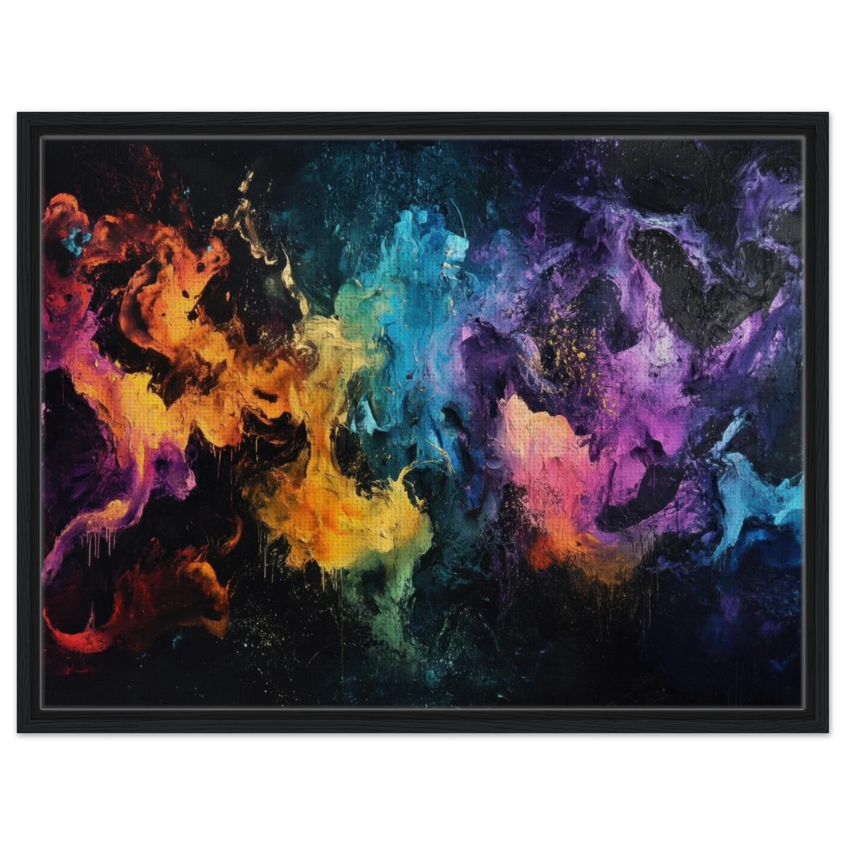 Chromatic Abyss A dark infinite void punctured - Shop Ai Art WebShop - Digital Art online Store