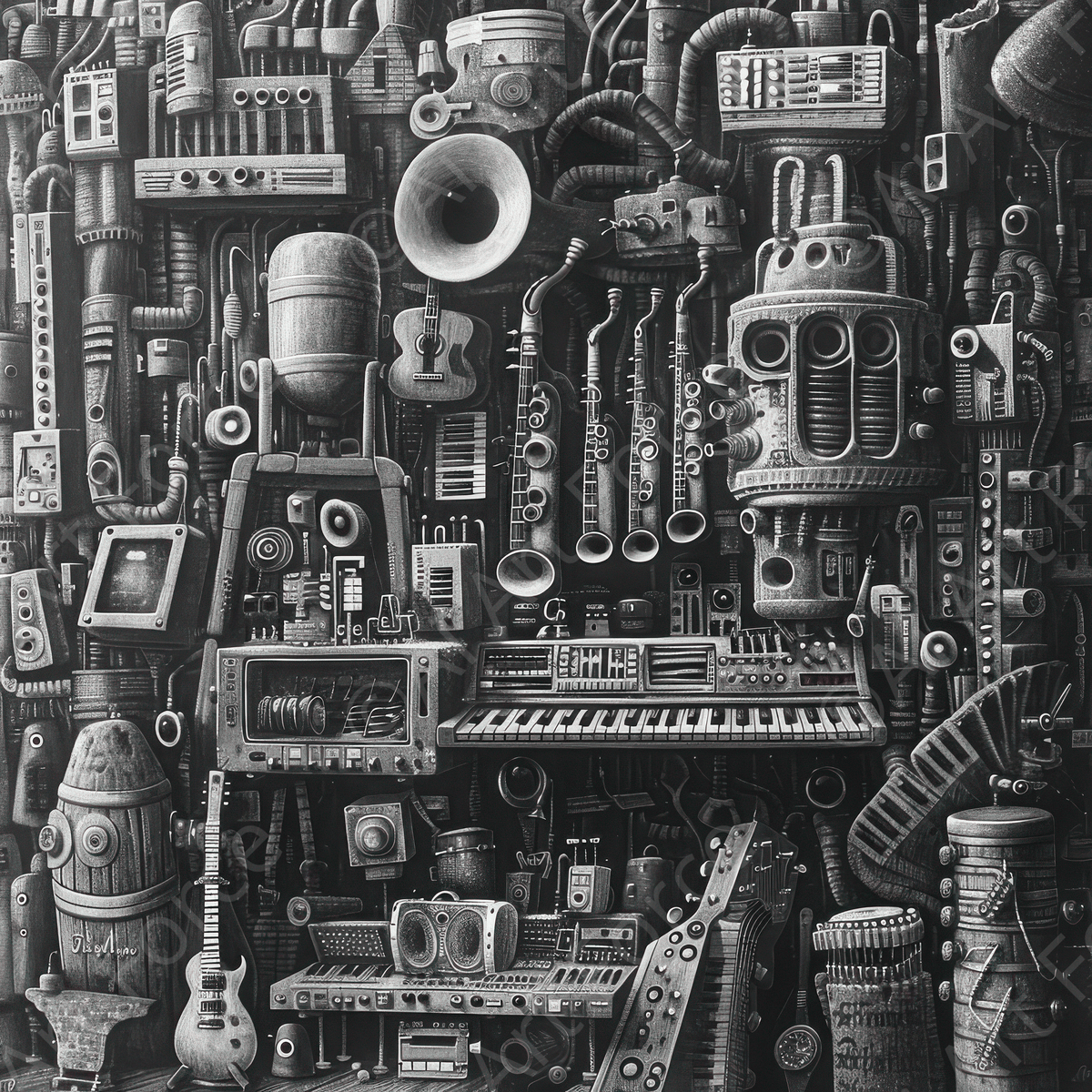 City of Music 5 - Shop Ai Art WebShop - Digital Art online Store