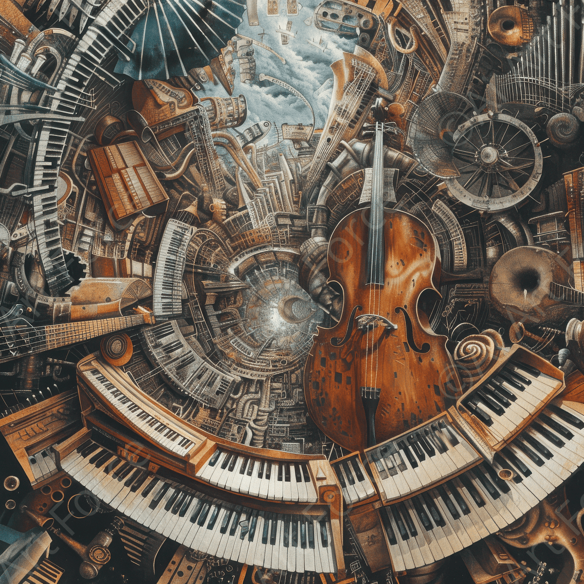 City of Music - Shop Ai Art WebShop - Digital Art online Store
