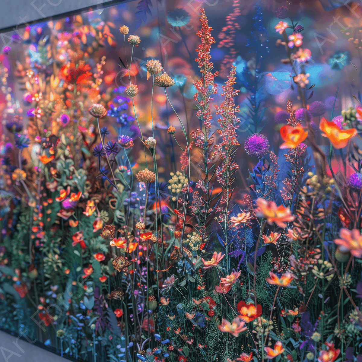 Colorfull Flower Art 11 - Shop Ai Art WebShop - Digital Art online Store