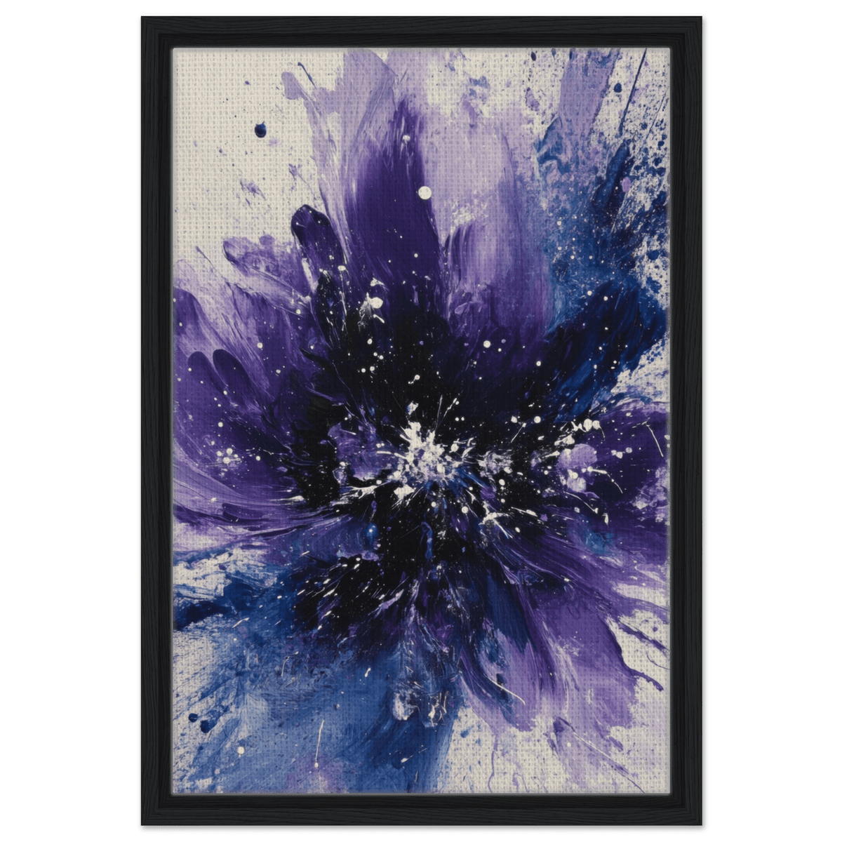 Cosmic Bloom An abstract explosion of deep purple - Shop Ai Art WebShop - Digital Art online Store