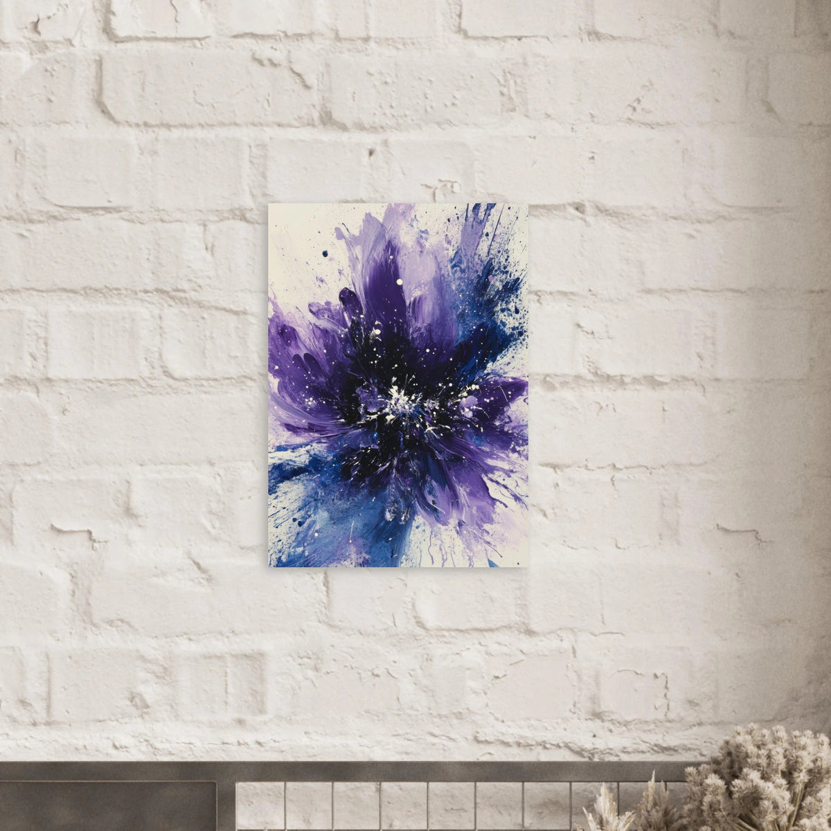 Cosmic Bloom An abstract explosion of deep purple - Shop Ai Art WebShop - Digital Art online Store