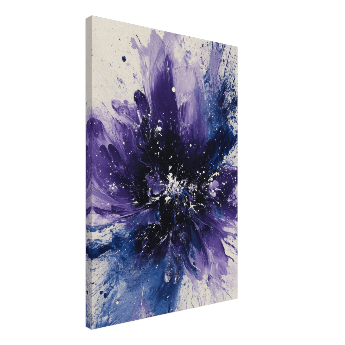Cosmic Bloom An abstract explosion of deep purple - Shop Ai Art WebShop - Digital Art online Store