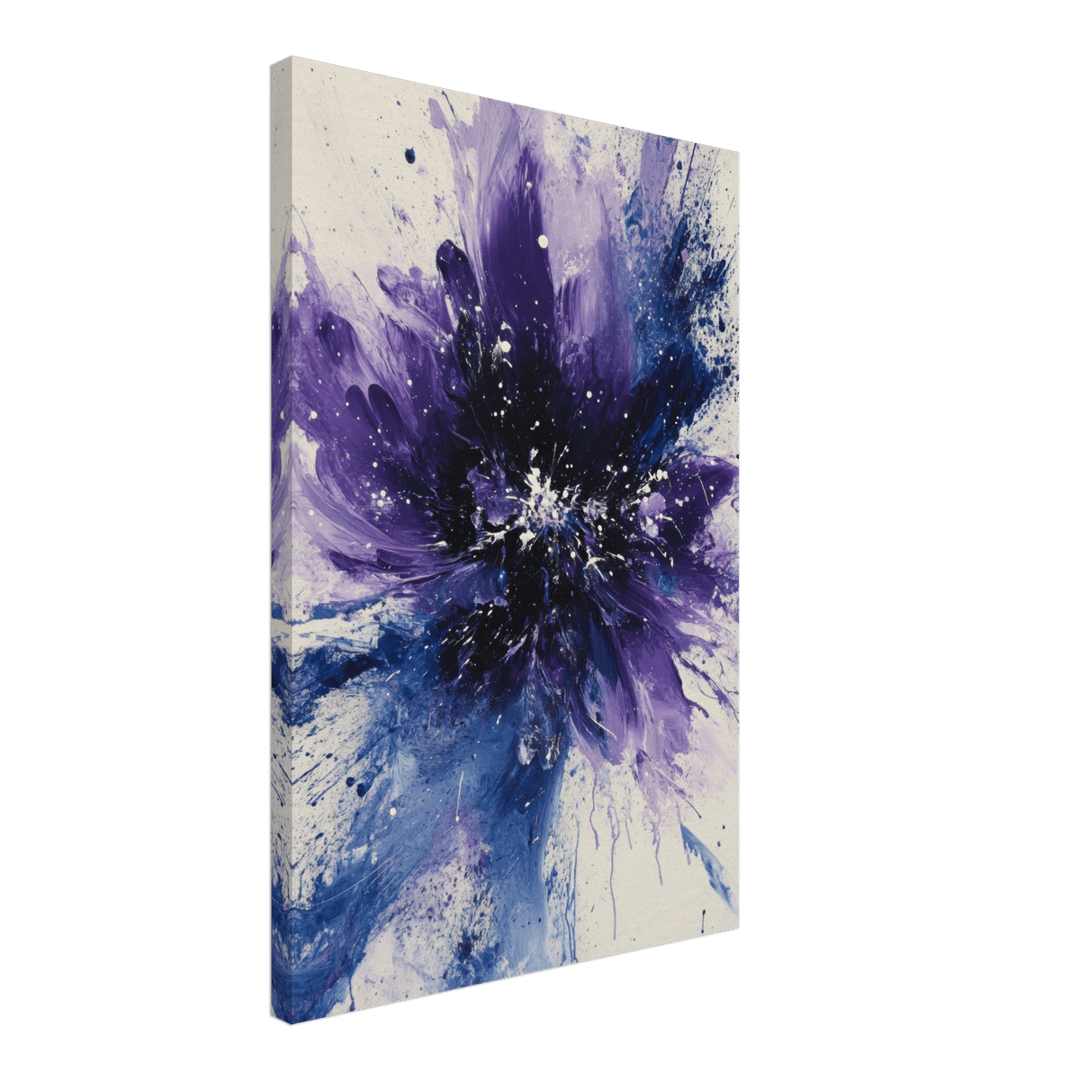 Cosmic Bloom An abstract explosion of deep purple - Shop Ai Art WebShop - Digital Art online Store