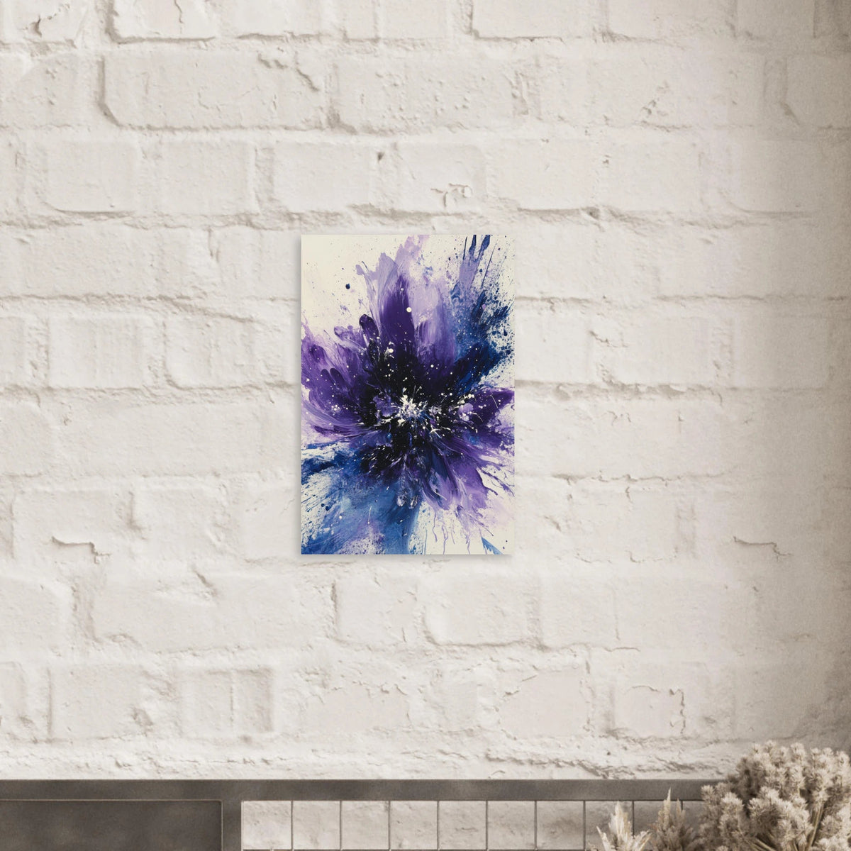 Cosmic Bloom An abstract explosion of deep purple - Shop Ai Art WebShop - Digital Art online Store