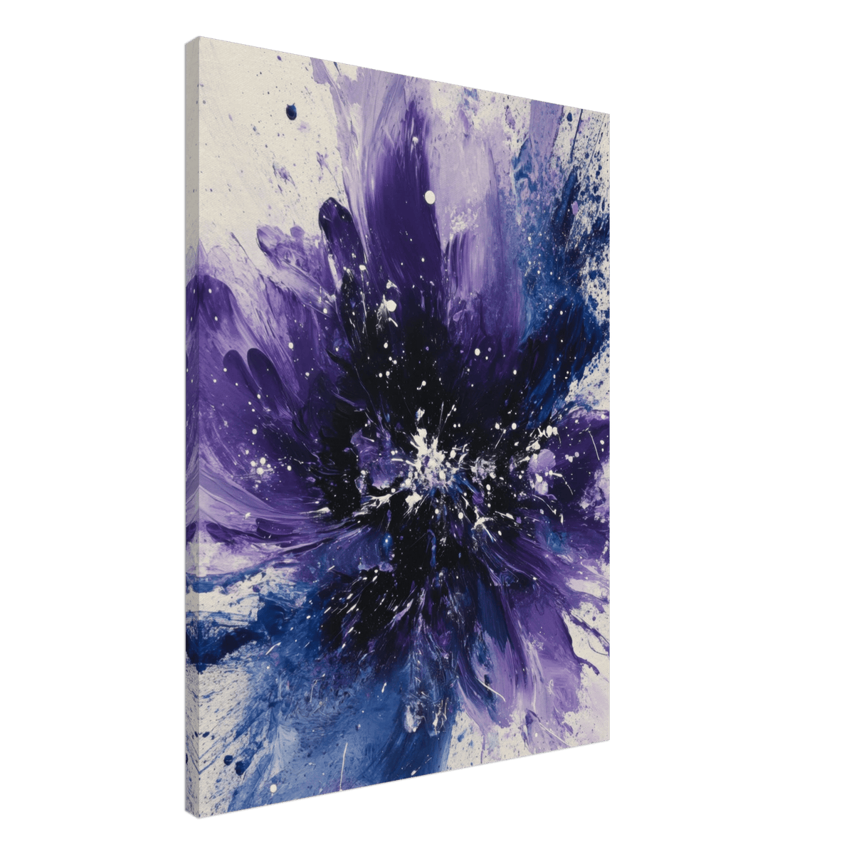 Cosmic Bloom An abstract explosion of deep purple - Shop Ai Art WebShop - Digital Art online Store