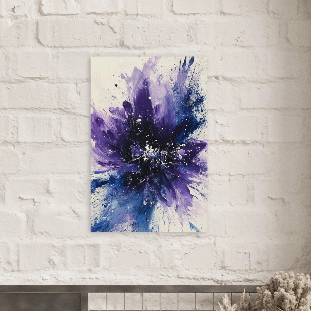 Cosmic Bloom An abstract explosion of deep purple - Shop Ai Art WebShop - Digital Art online Store