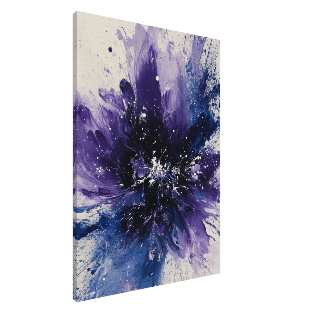 Cosmic Bloom An abstract explosion of deep purple - Shop Ai Art WebShop - Digital Art online Store