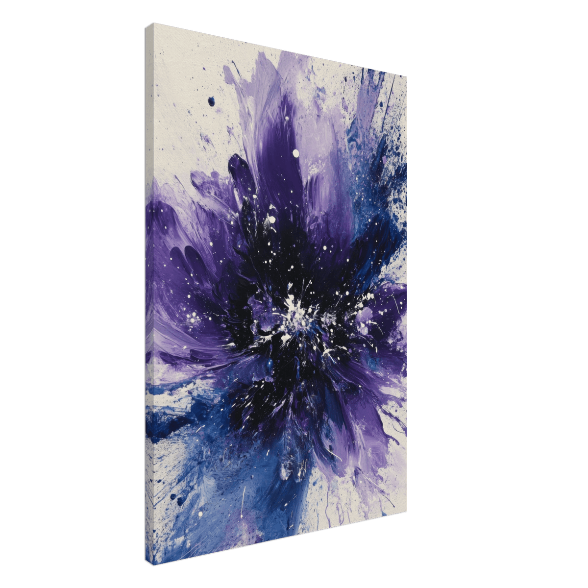 Cosmic Bloom An abstract explosion of deep purple - Shop Ai Art WebShop - Digital Art online Store