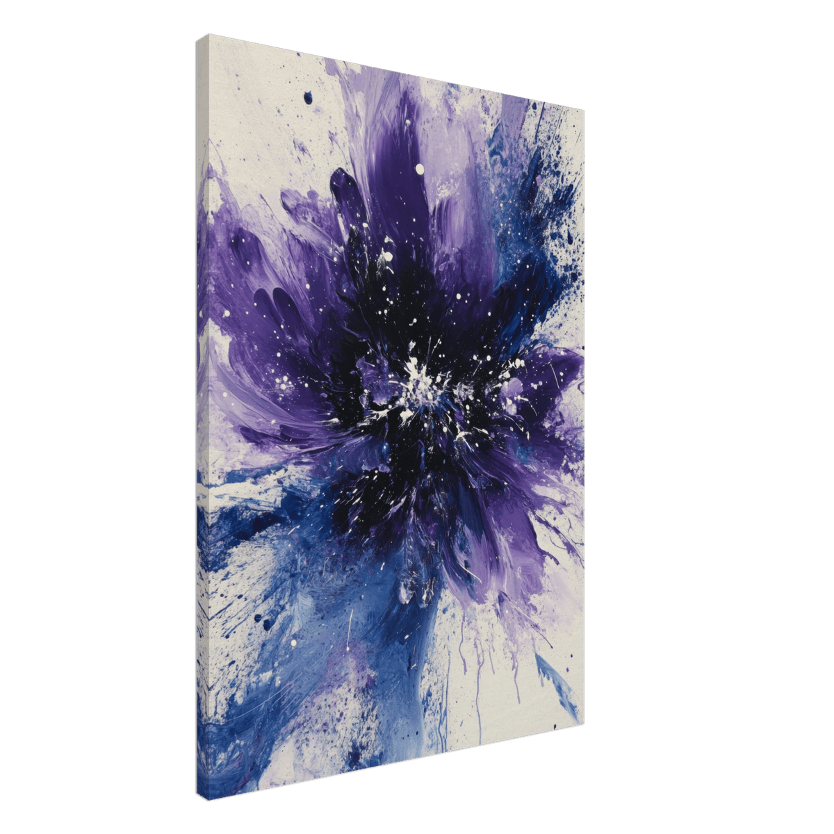 Cosmic Bloom An abstract explosion of deep purple - Shop Ai Art WebShop - Digital Art online Store