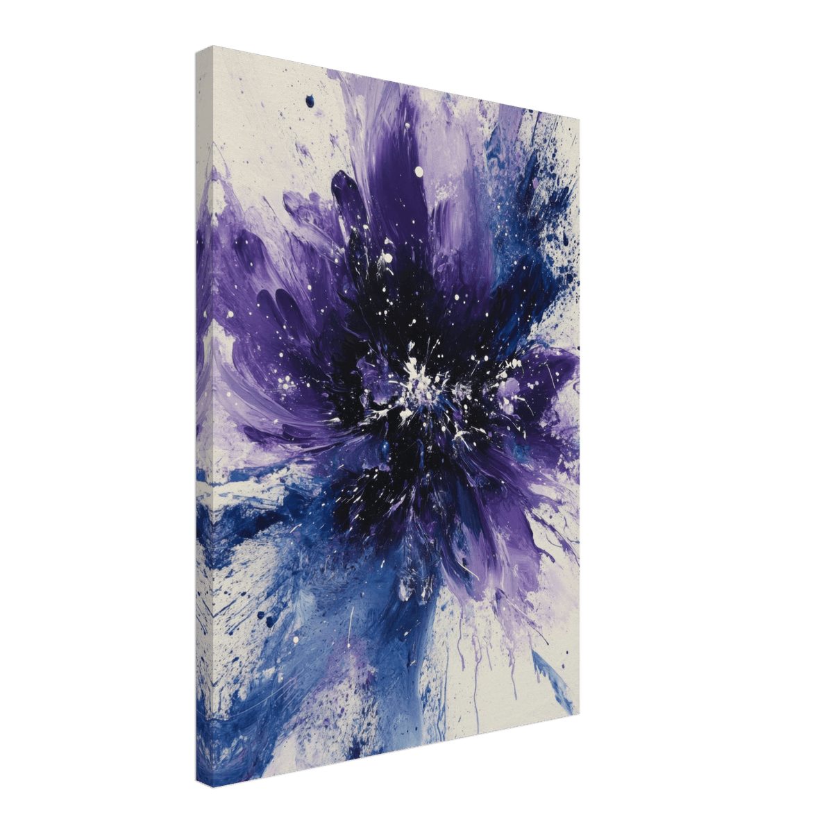 Cosmic Bloom An abstract explosion of deep purple - Shop Ai Art WebShop - Digital Art online Store