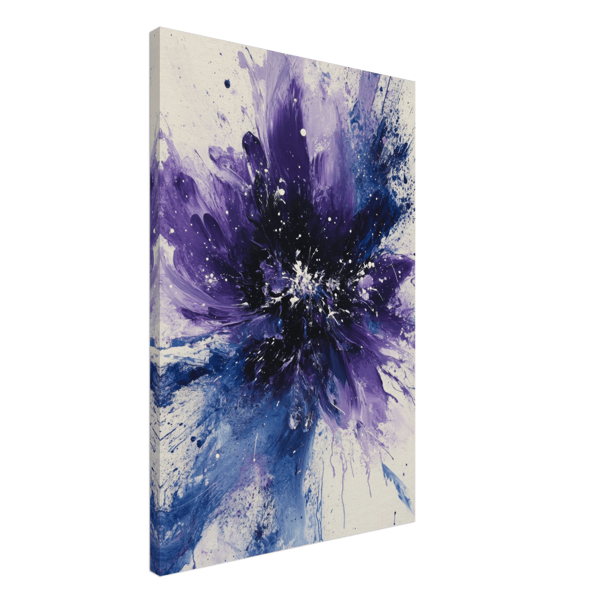 Cosmic Bloom An abstract explosion of deep purple - Shop Ai Art WebShop - Digital Art online Store