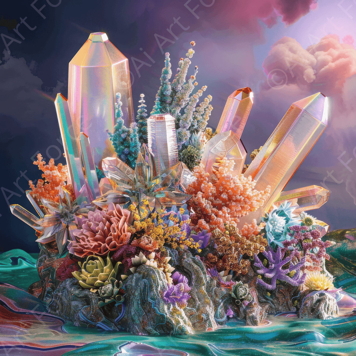 Crystal Fantasy 3 - Shop Ai Art WebShop - Digital Art online Store