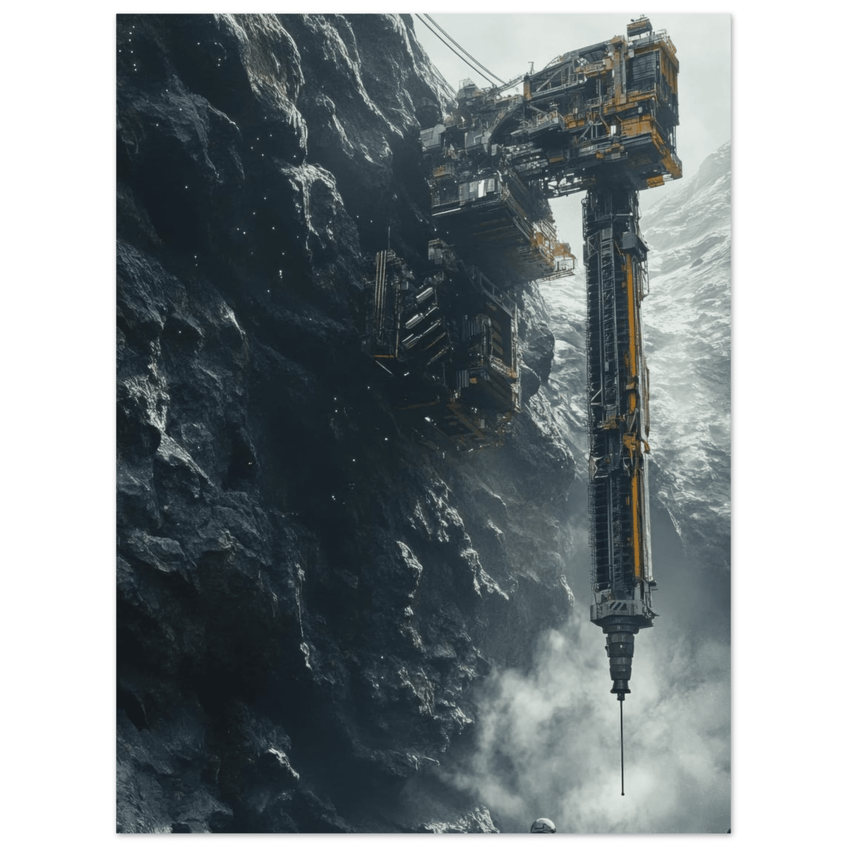 Deep Space Mining Operation A colossal osteoid 2 - Shop Ai Art WebShop - Digital Art online Store