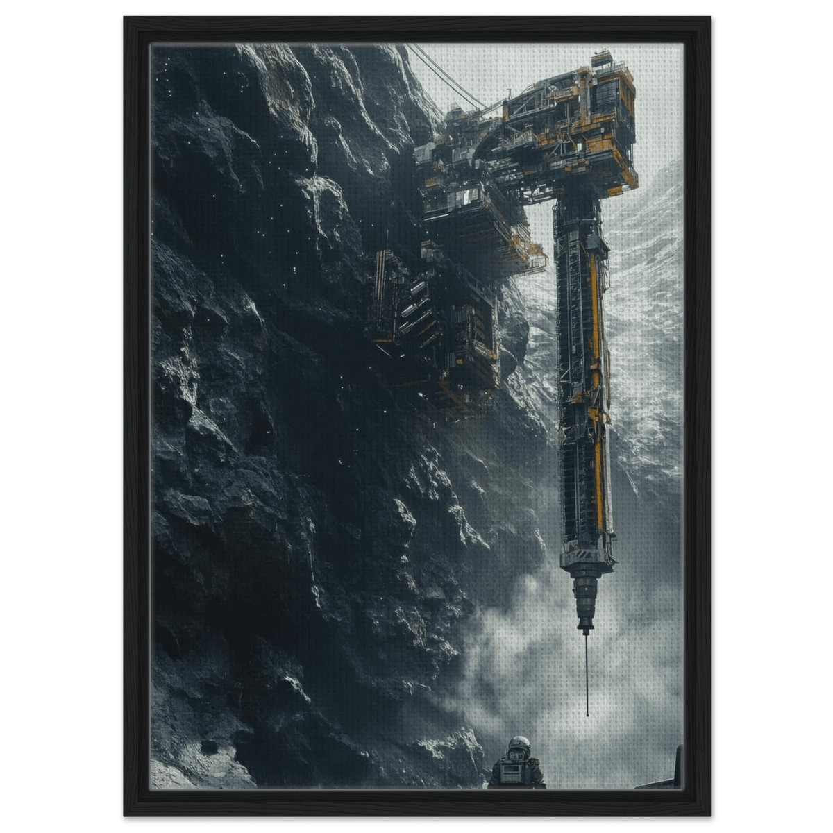 Deep Space Mining Operation A colossal osteoid 2 - Shop Ai Art WebShop - Digital Art online Store