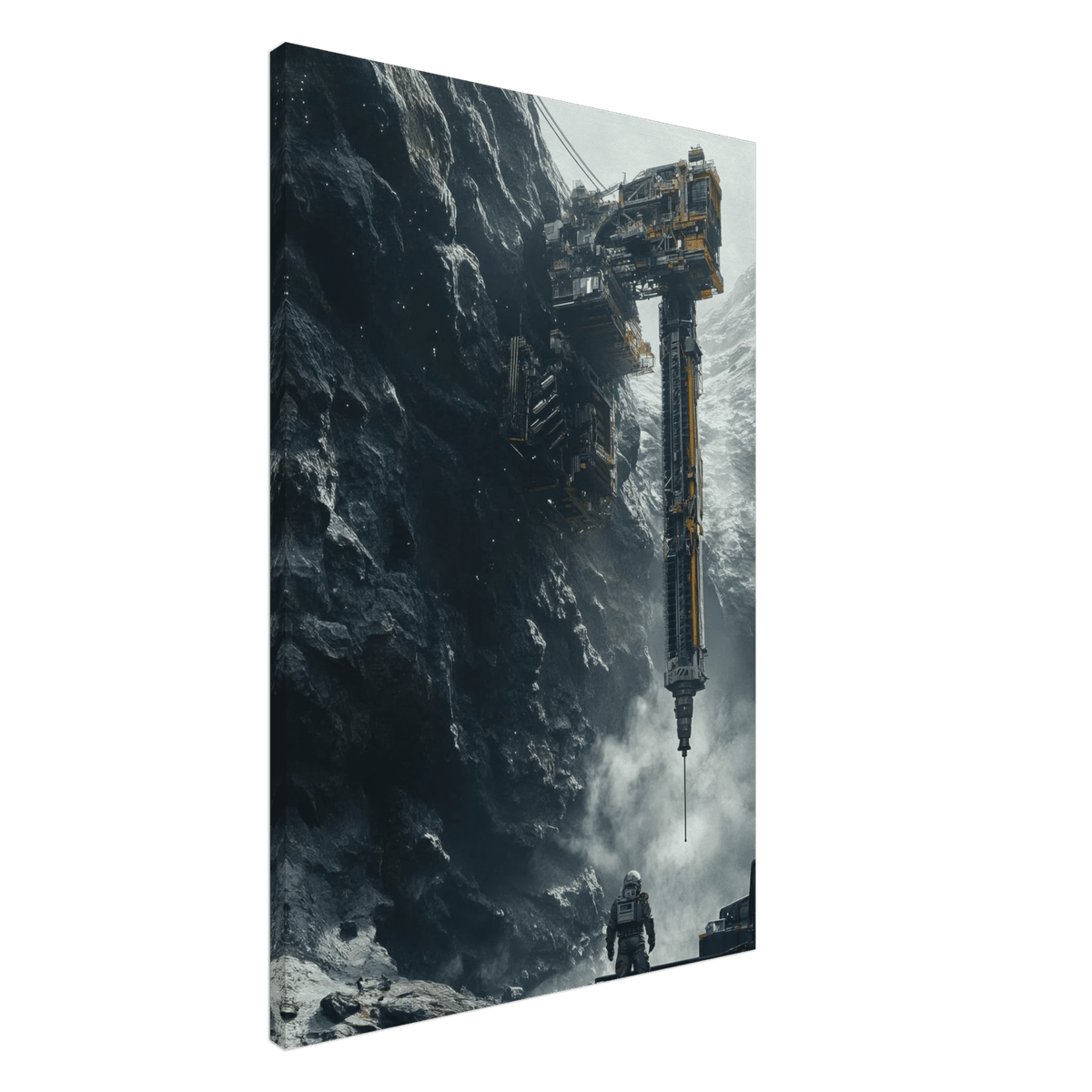 Deep Space Mining Operation A colossal osteoid 2 - Shop Ai Art WebShop - Digital Art online Store