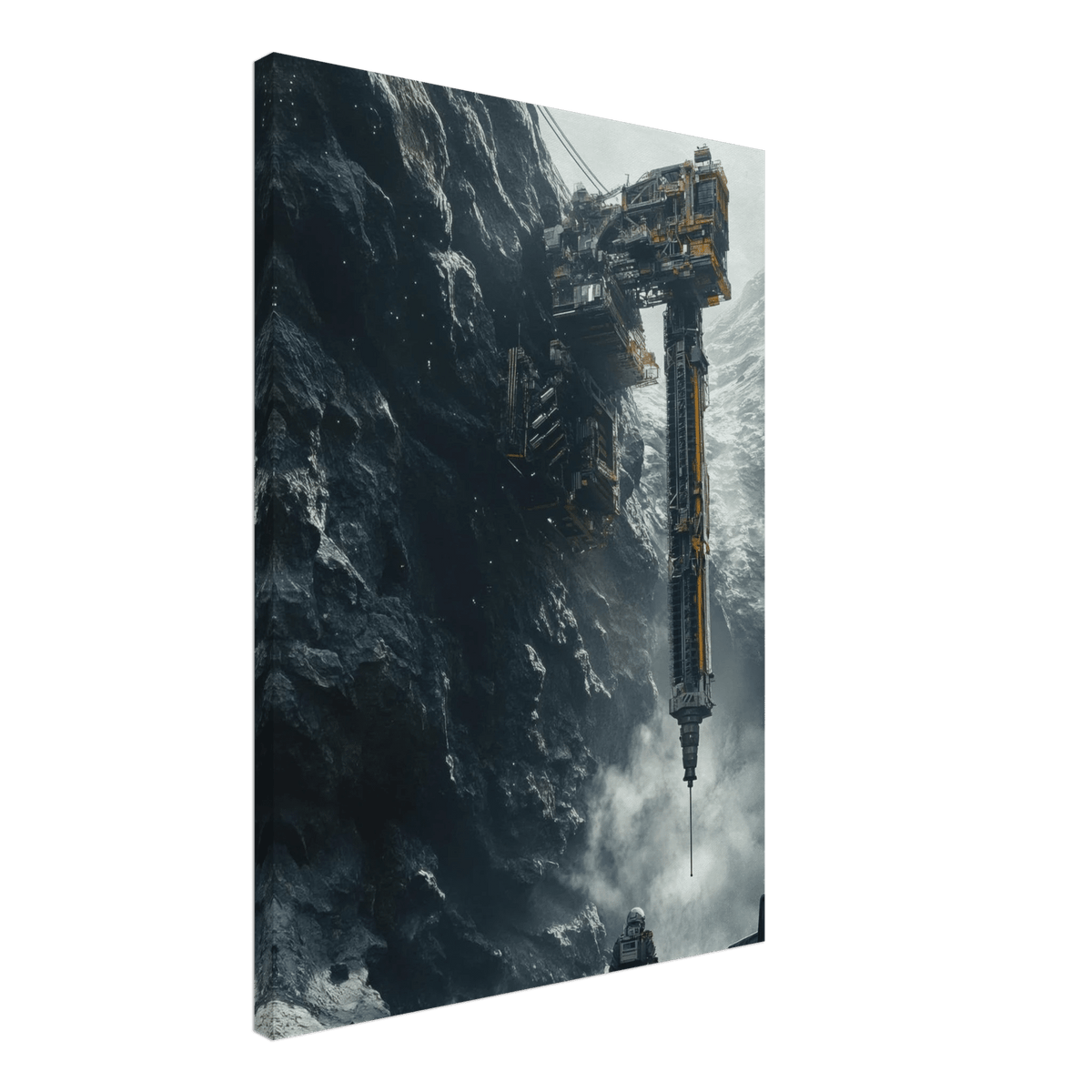 Deep Space Mining Operation A colossal osteoid 2 - Shop Ai Art WebShop - Digital Art online Store