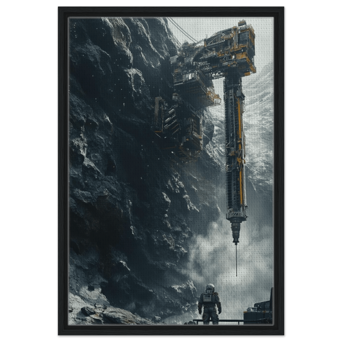 Deep Space Mining Operation A colossal osteoid 2 - Shop Ai Art WebShop - Digital Art online Store