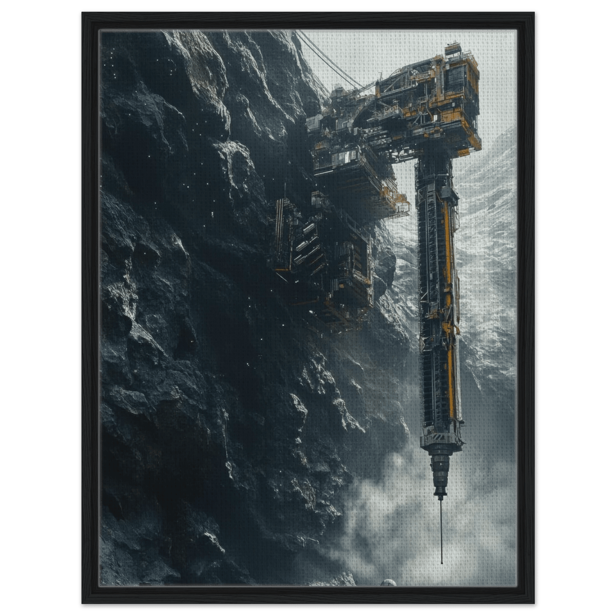 Deep Space Mining Operation A colossal osteoid 2 - Shop Ai Art WebShop - Digital Art online Store