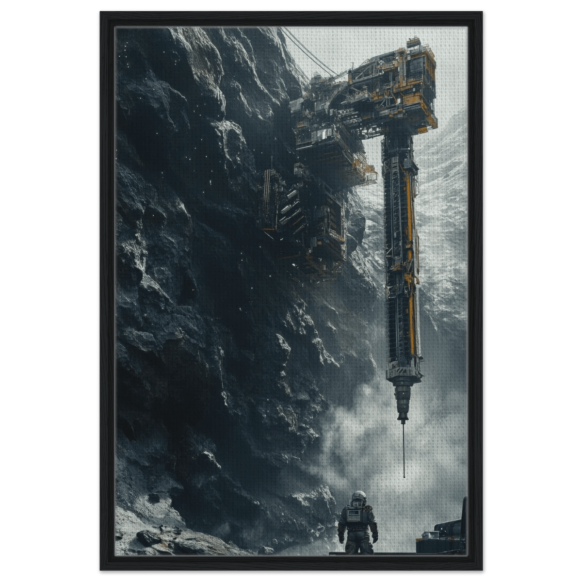 Deep Space Mining Operation A colossal osteoid 2 - Shop Ai Art WebShop - Digital Art online Store