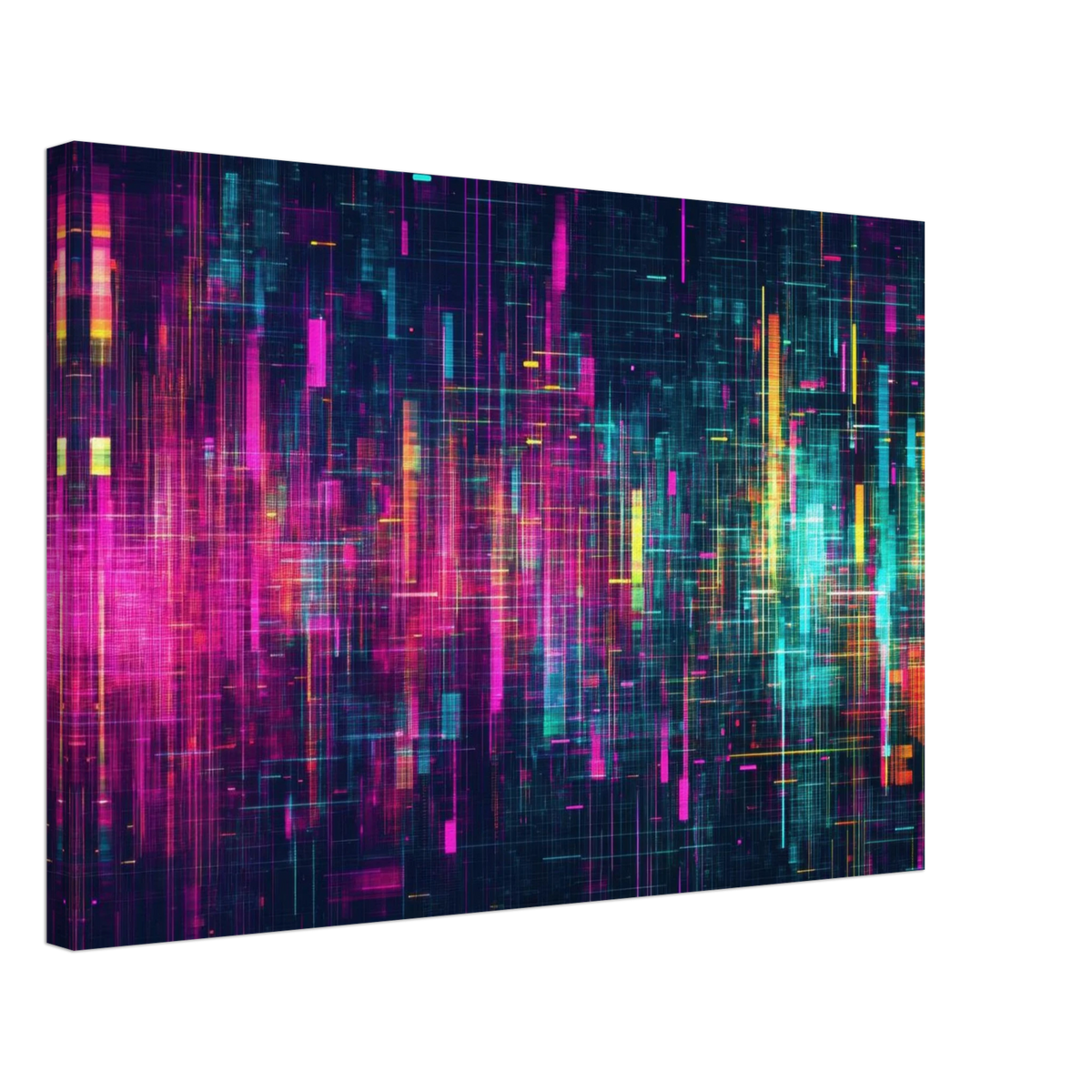 Digital Pulse A chaotic burst of pitch - inspired - Shop Ai Art WebShop - Digital Art online Store