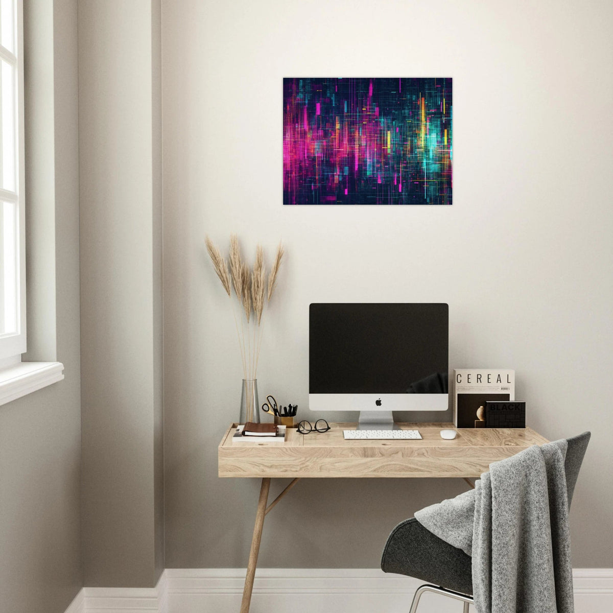 Digital Pulse A chaotic burst of pitch - inspired - Shop Ai Art WebShop - Digital Art online Store