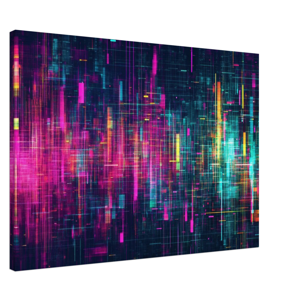 Digital Pulse A chaotic burst of pitch - inspired - Shop Ai Art WebShop - Digital Art online Store