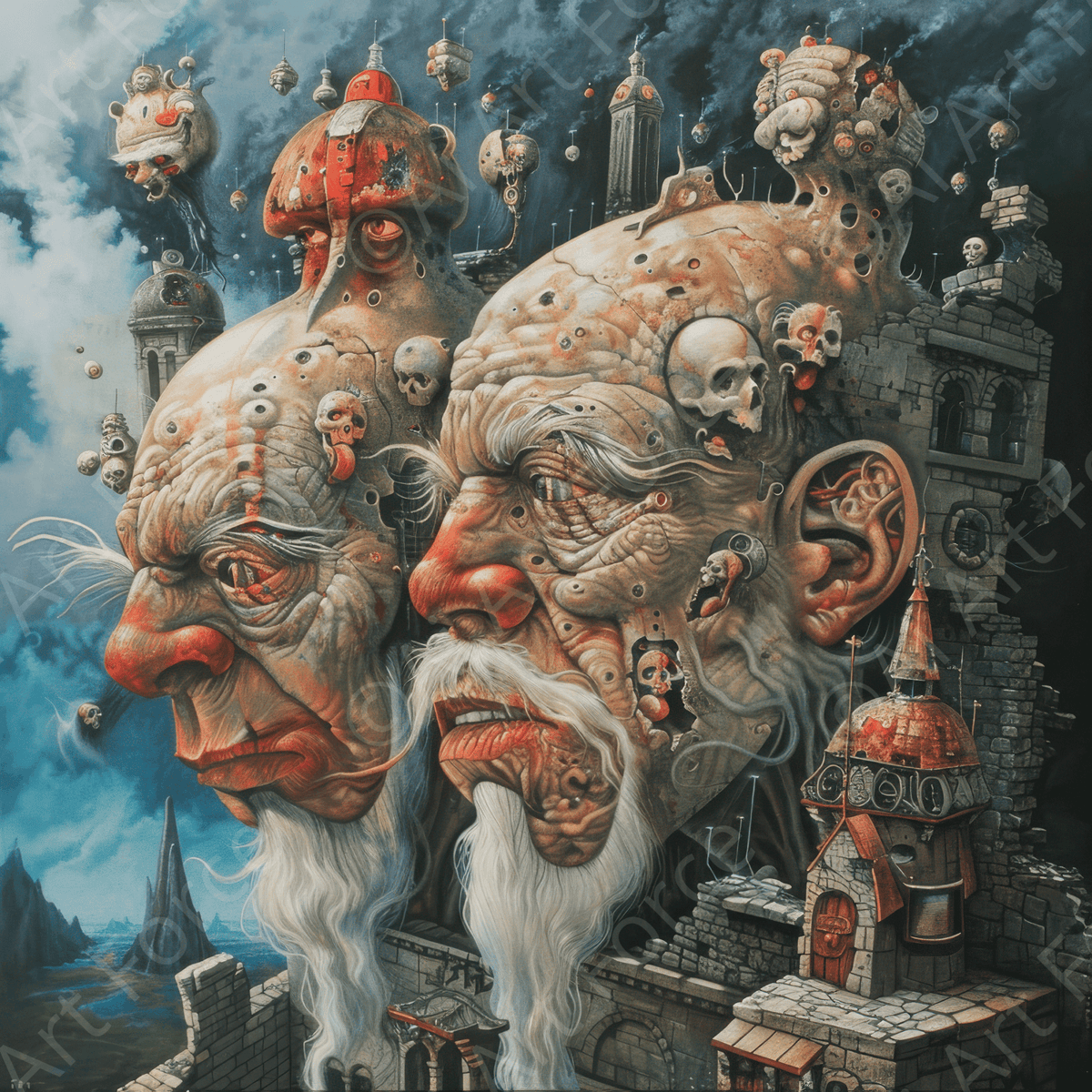 Dwarfs take over your mind and control you - Shop Ai Art WebShop - Digital Art online Store