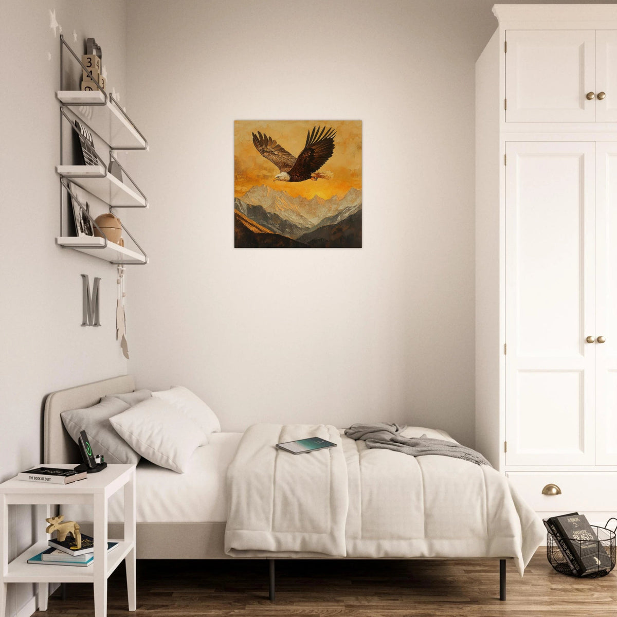 Eagle Soaring Over Mountains 2 - Shop Ai Art WebShop - Digital Art online Store