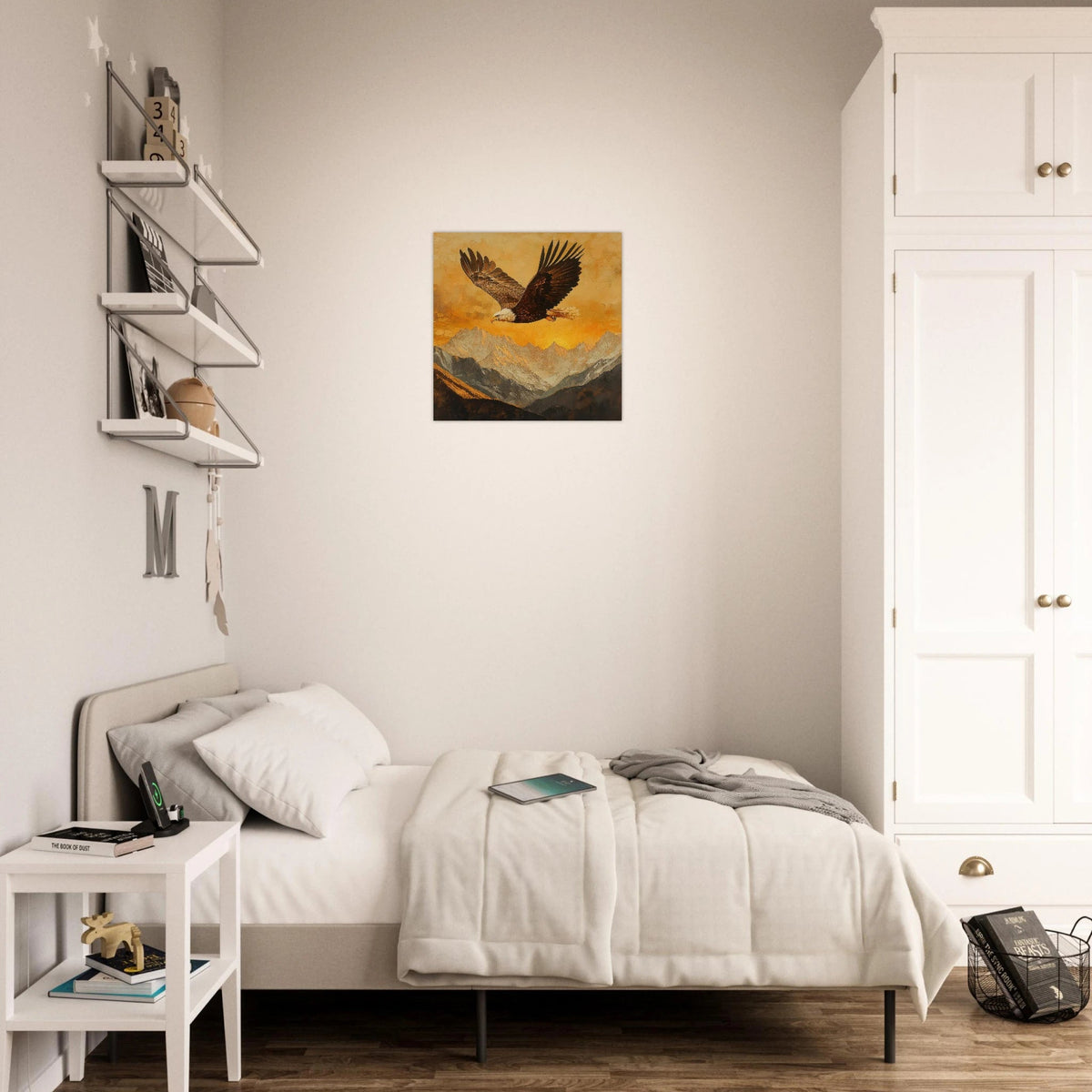 Eagle Soaring Over Mountains 2 - Shop Ai Art WebShop - Digital Art online Store