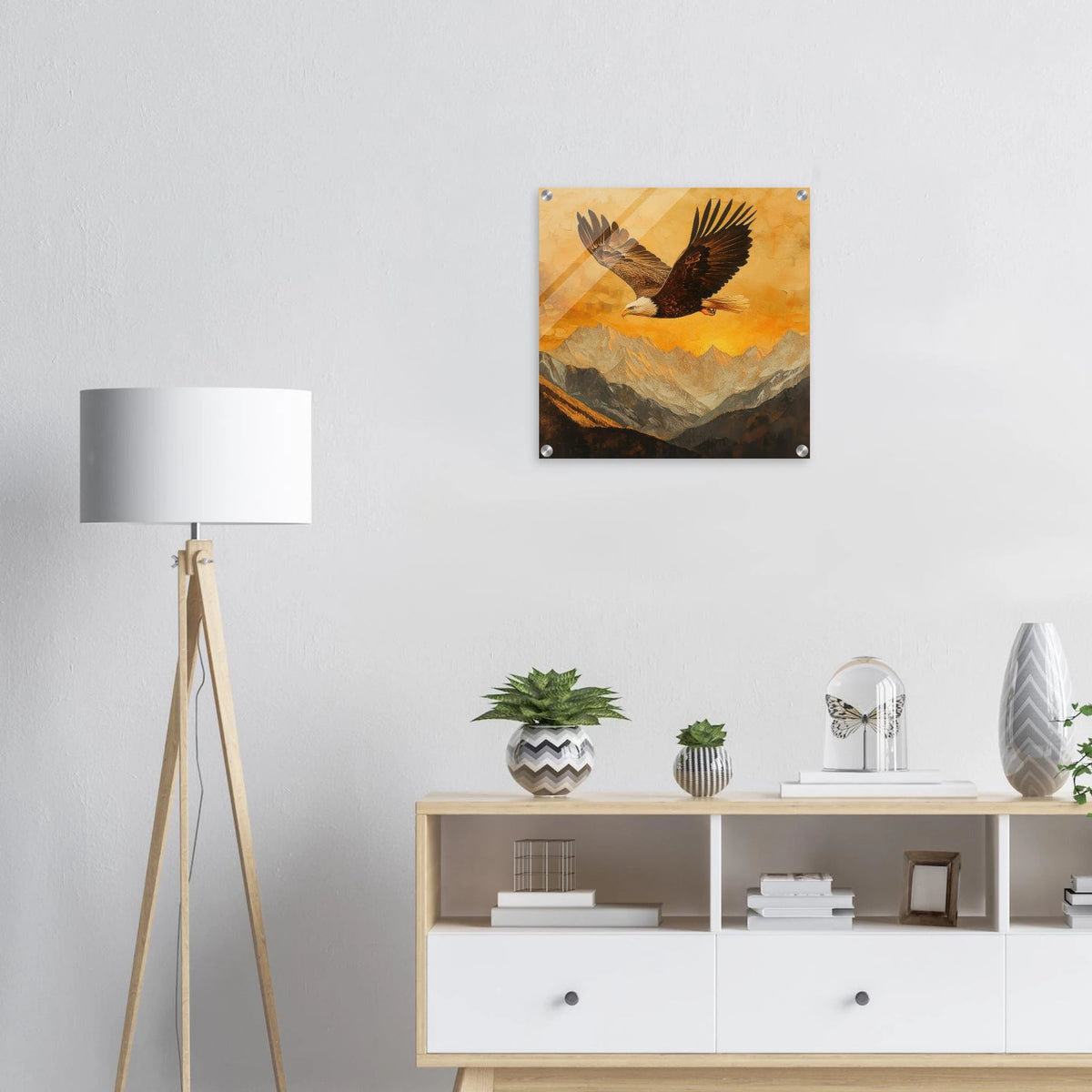 Eagle Soaring Over Mountains 2 - Shop Ai Art WebShop - Digital Art online Store