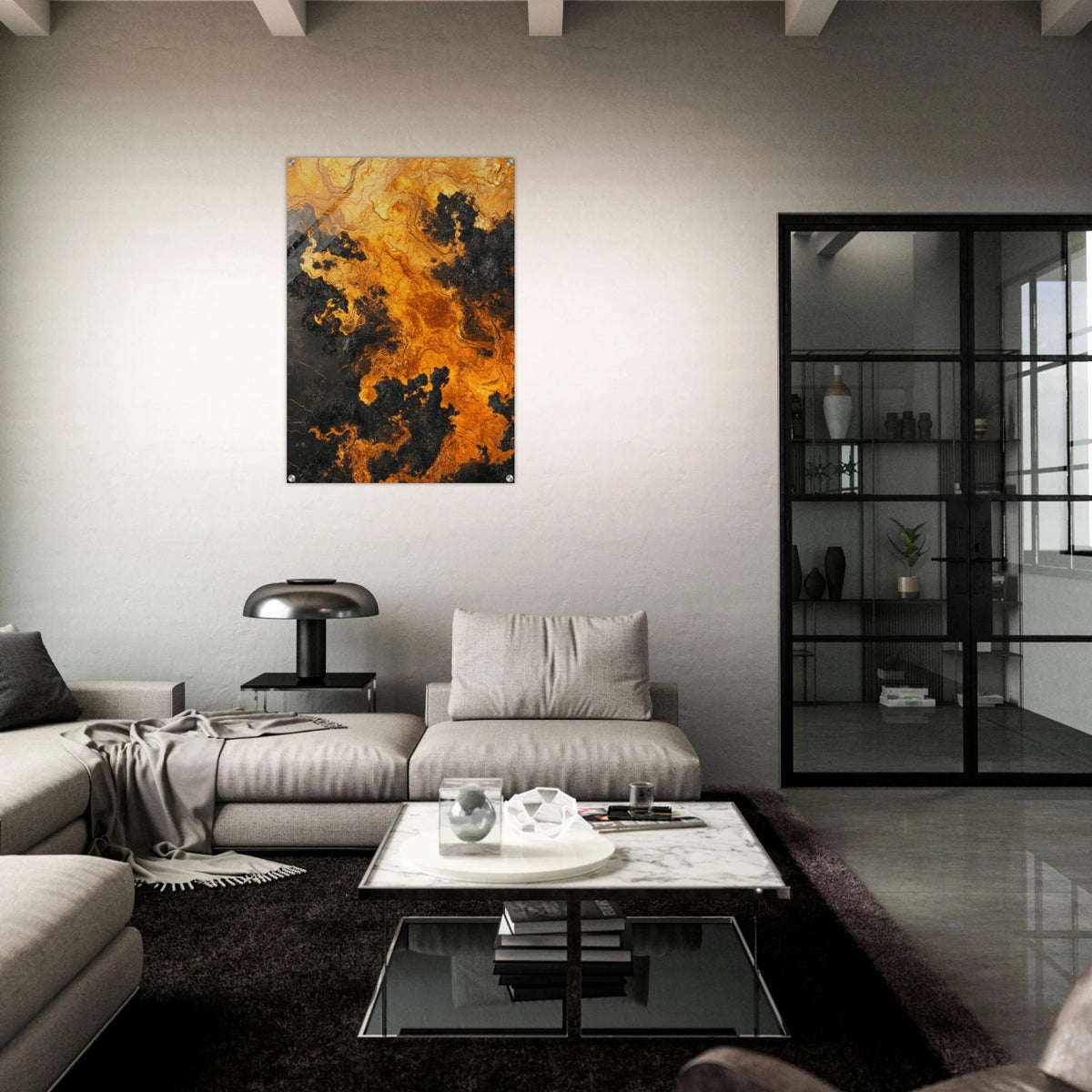 Ember Genesis A volatile burst of molten gold 2 - Shop Ai Art WebShop - Digital Art online Store
