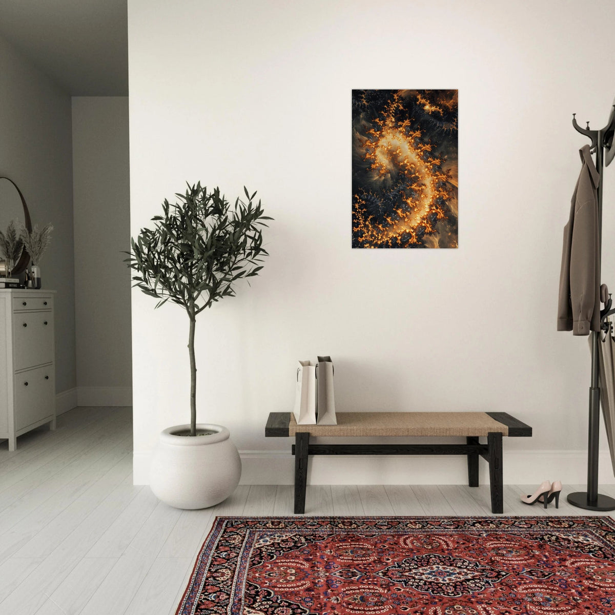 Ember Genesis A volatile burst of molten gold 3 - Shop Ai Art WebShop - Digital Art online Store