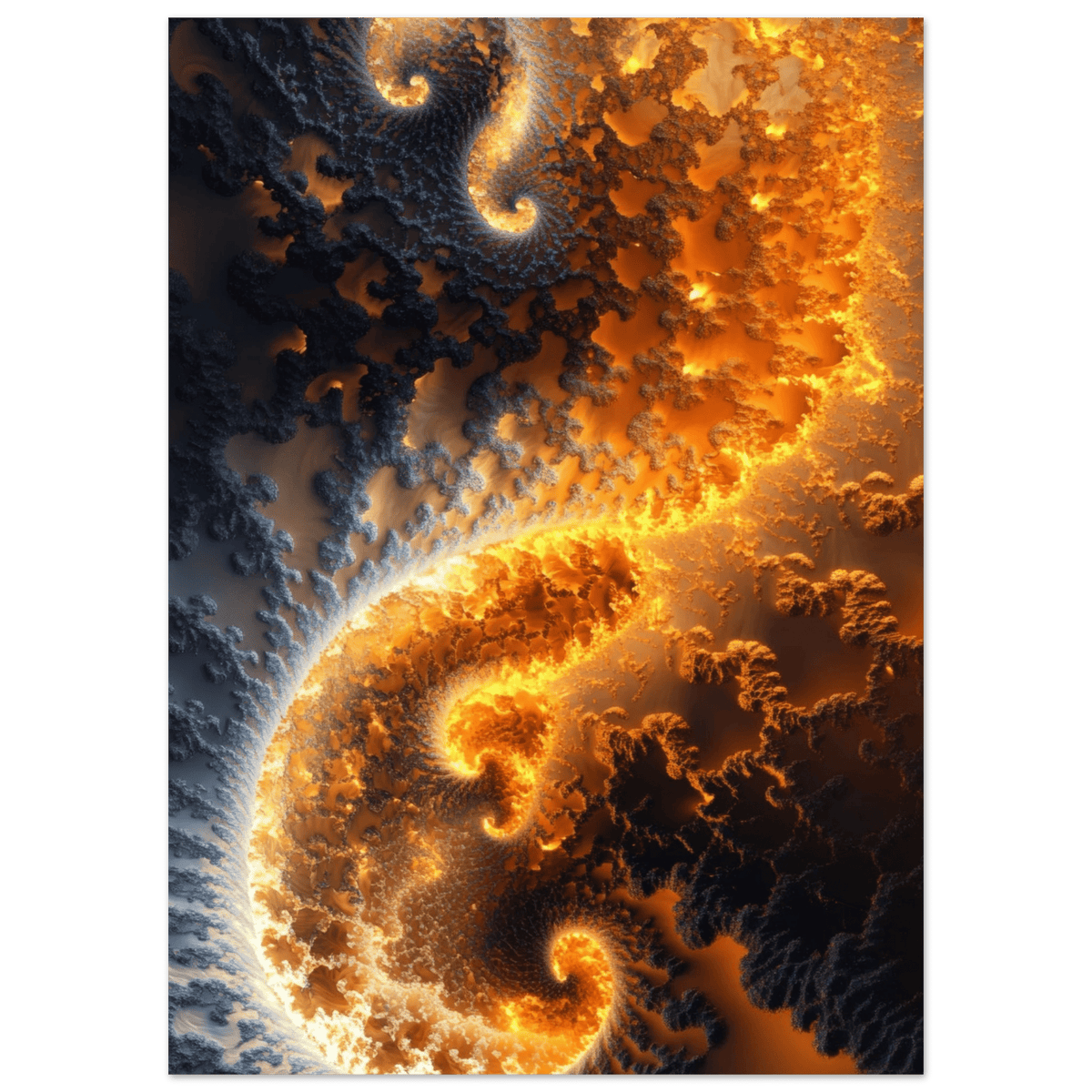 Ember Genesis A volatile burst of molten gold 5 - Shop Ai Art WebShop - Digital Art online Store
